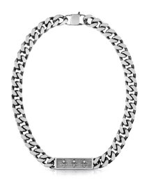Guess UMN70002 Collier en acier inoxydable argenté