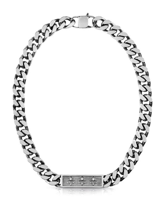 Guess UMN70002 Collier en acier inoxydable argenté Guess UMN70002 Collier en acier inoxydable argenté