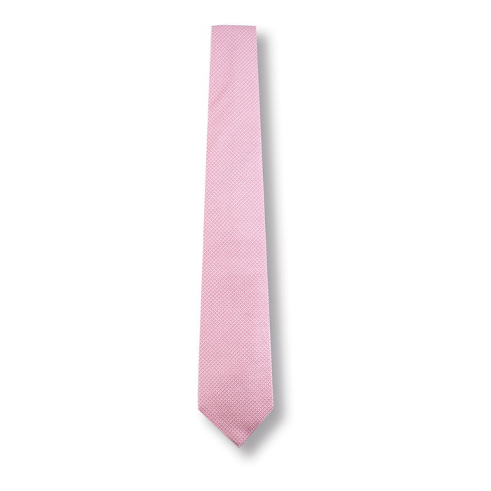CHOPARD Cravate Logomania 3 Rose en soie jacquard CHOPARD Cravate Logomania 3 Rose en soie jacquard