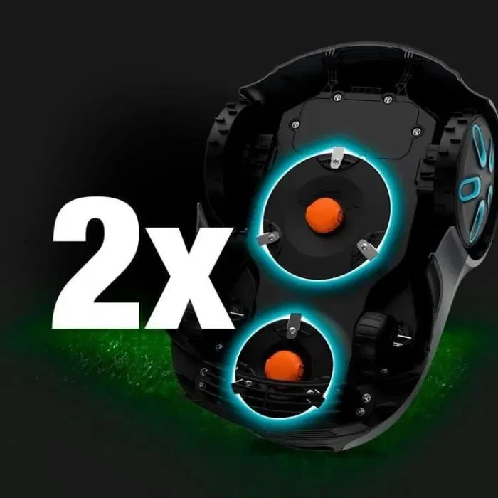 Gardena Smart Sileno Free 1200 - Tondeuse robot connectée sans câbles périphériques - Jusqu'à 1200 m² - Avec smart Gateway