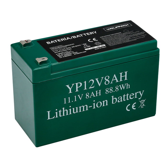 WOLFPACK LINEA PROFESIONAL Batterie au lithium 12V 8Ah pour sulfatatrice 16L WOLFPACK LINEA PROFESIONAL Batterie au lithium 12V 8Ah pour sulfatatrice 16L