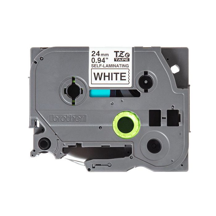 Brother Ruban auto-laminé noir sur blanc TZe-SL251 24mm x 8m pour étiquetage de câbles réseau CAT5e/CAT6/CAT6A - Cassette originale pour étiqueteuse P-touch Brother Ruban auto-laminé noir sur blanc TZe-SL251 24mm x 8m pour étiquetage de câbles réseau CAT5e/CAT6/CAT6A - Cassette originale pour étiqueteuse P-touch