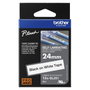 Brother TZe-SL251 Ruban auto-laminé Noir sur Blanc 24mm x 8m
