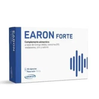SODEINN Earon Forte 30 capsules - Complément alimentaire Ginkgo biloba, Coenzyme Q10, Zinc, Sélénium, Mélatonine SODEINN Earon Forte 30 capsules - Complément alimentaire Ginkgo biloba, Coenzyme Q10, Zinc, Sélénium, Mélatonine
