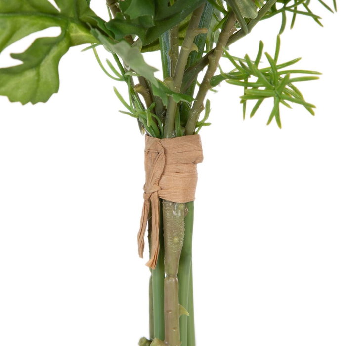 BigBuy Home Fleur décorative Vert Crème 20 x 20 x 32 cm