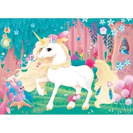 Nathan - Puzzle enfant 45 pièces Jolie licorne - Thème fantastique - Poster inclus - À partir de 5 ans