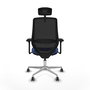 Chaise de Bureau avec Appui-tête Mardos traslack bali Piqueras y Crespo D086G2H Blue marine