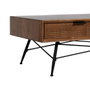 BigBuy Home Table Basse LAGOM Noir Naturel Fer Bois d'hévéa