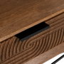 BigBuy Home Table Basse LAGOM Noir Naturel Fer Bois d'hévéa