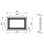 Emuca Cadre pour micro-ondes Nickel satiné, Module 600mm
