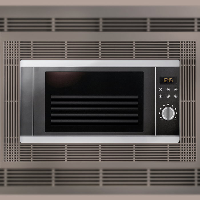 Emuca Cadre pour micro-ondes Nickel satiné, Module 600mm