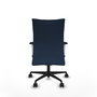 Piqueras Y Crespo Albacete Confidente - Chaise de bureau en simili-cuir Bleu marine