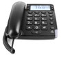 Doro Magna 4000 Téléphone Fixe Noir – Amplifié pour Malentendants avec Grand Écran