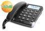 Doro Magna 4000 Téléphone Fixe Noir – Amplifié pour Malentendants avec Grand Écran