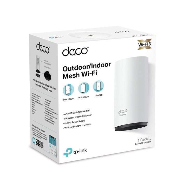 TP-Link Deco X50-Outdoor AX3000 Wi-Fi 6 Mesh (1-pack)