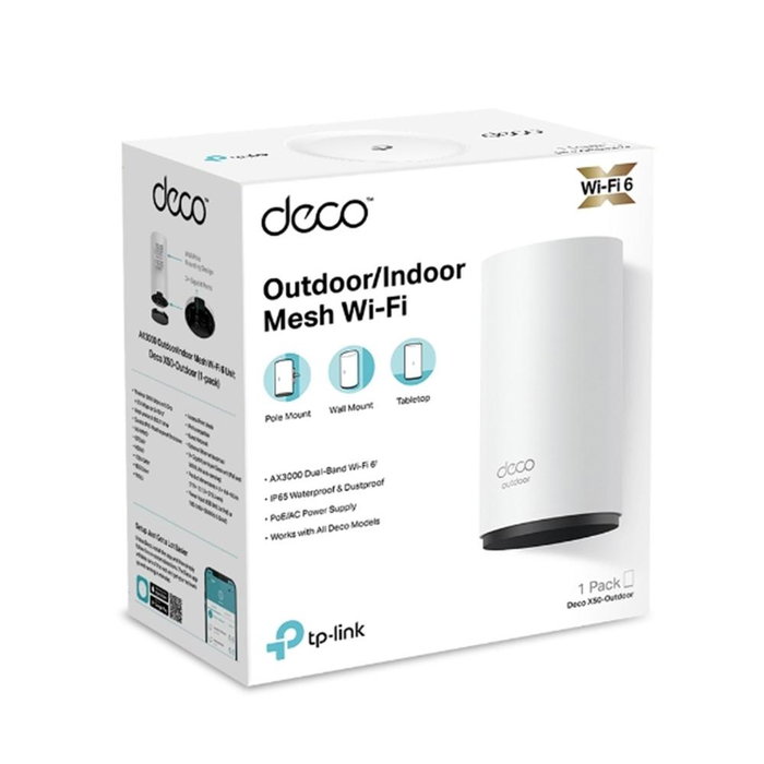 TP-Link Deco X50-Outdoor AX3000 Wi-Fi 6 Mesh Extérieur TP-Link Deco X50-Outdoor AX3000 Wi-Fi 6 Mesh Extérieur