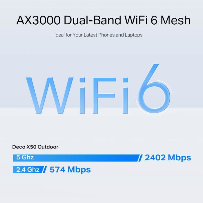 TP-Link Deco X50-Outdoor AX3000 Wi-Fi 6 Mesh (1-pack)