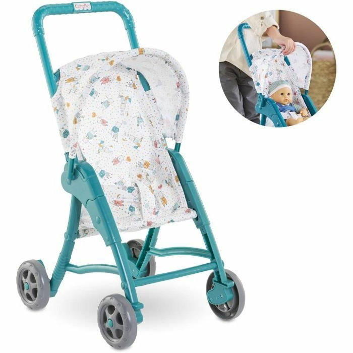 Corolle Poussette Oursons Bleue pour Poupon 30cm Corolle Poussette Oursons Bleue pour Poupon 30cm