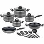 GSW Batterie de cuisine MILANO GREY 15 pièces Gris