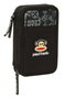 Paul Frank - Trousses Scolaire Double Poche 'Join The Fun' - 28 Pièces - Plumier Avec Compartiments - 12.5x19.5x4 cm - Pour Enfant
