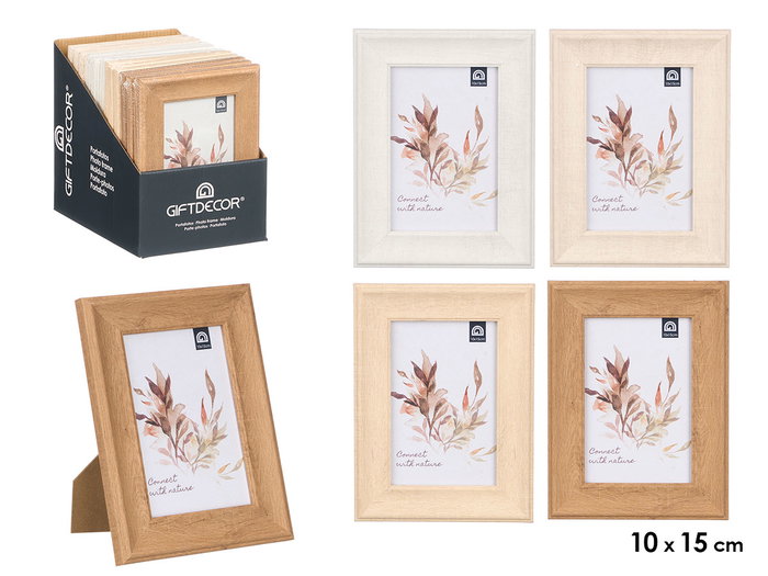GIFTDECOR Lot de 24 cadres photo incurvés 10x15 cm assortis GIFTDECOR Lot de 24 cadres photo incurvés 10x15 cm assortis