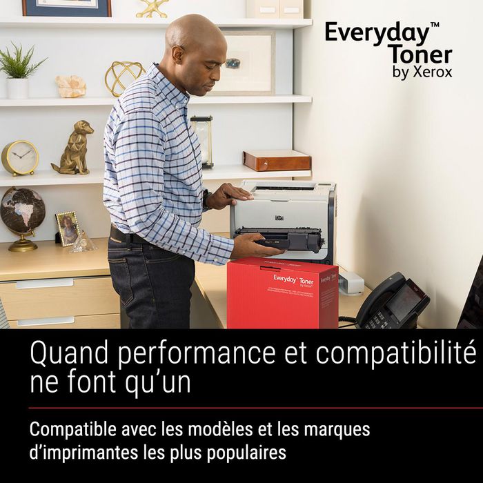 Xerox Toner Everyday Jaune CF402A compatible avec HP 201A (CF402A), Cartouche de toner standard à haute capacité pour imprimante