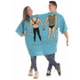 Creaciones Llopis Déguisement Motard Bleu T-shirt Double Taille L