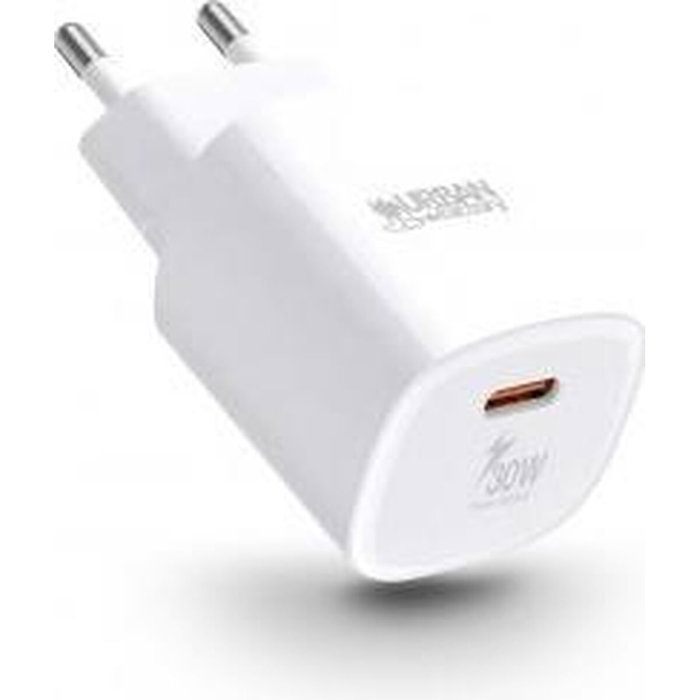 Urban Factory WCD95UF-ECO Chargeur mural USB-C 30W Blanc Urban Factory WCD95UF-ECO Chargeur mural USB-C 30W Blanc