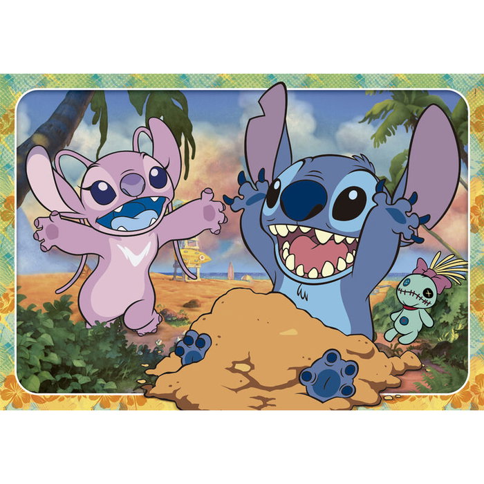Clementoni Puzzle Maxi Stitch Disney 60 Pièces - Taille Assemblé 62 x 42 cm