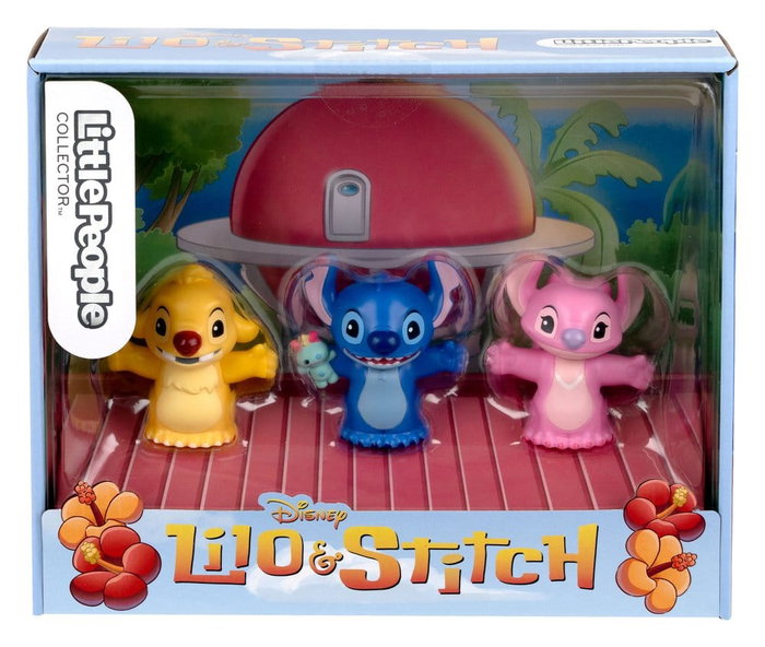 Lilo &amp; Stitch Little People Collector pack 3 minifigurines Stitch &amp; The Cousins 7 cm