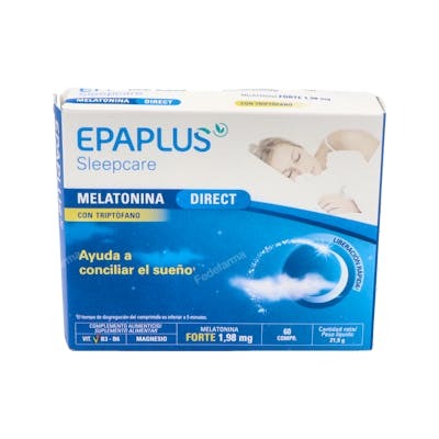 Epa Plus Epaplus Sleepcare Mélatonine + Tryptophane 60 Comprimés Epa Plus Epaplus Sleepcare Mélatonine + Tryptophane 60 Comprimés