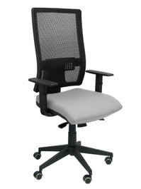 PIQUERAS Y CRESPO Chaise de Bureau Horna Bali Gris Maille Noir