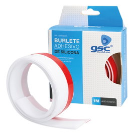 GSC Evolution Burlete de silicone autocollant blanc 1m