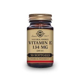 SOLGAR Vitamine E 200UI (134mg) 50 Capsules Molles Végétales