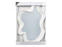 Giftdecor Miroir en plastique forme blanche 80 cm x 56 cm x 4,8 cm (Set de 4)