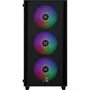 Xigmatek Boîtier PC NYX Air II - Tour Micro-ATX/Mini-ITX Noir - Façade Mesh, Verre Trempé, 4 Ventilateurs ARGB 120mm, USB 3.0