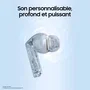 Samsung Galaxy Buds3 FE Écouteurs Bluetooth Gris - Réduction de bruit active premium avec Galaxy AI et son personnalisable