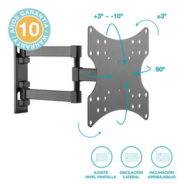 Holmios Support TV avec bras 23 pouces