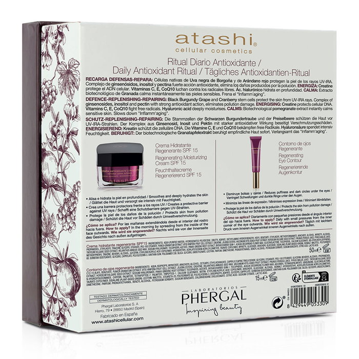 Atashi Rituel Visage Hydratant Antioxydant Coffret 2 Pièces