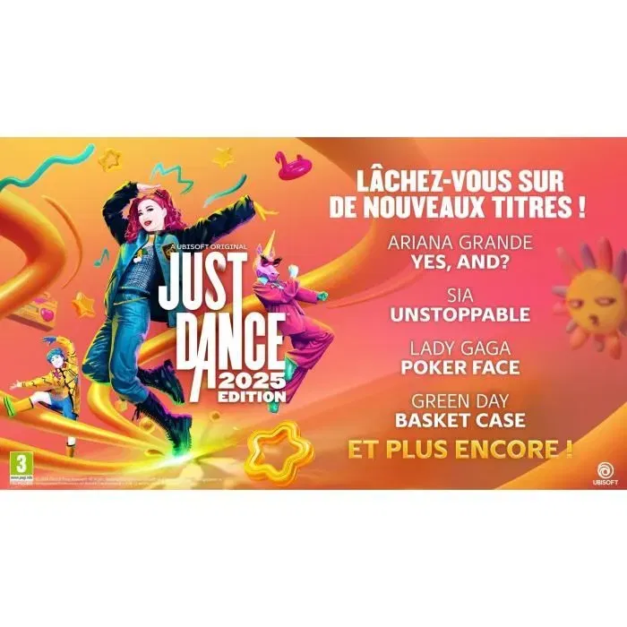 Ubisoft Just Dance 2025 - Jeu Nintendo Switch - Édition Code In A Box avec 40 Nouvelles Chansons, Événements Saisonniers et Mode Entraînement