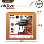 Roues de barbecue au charbon de bois Aktive Textilene 42 x 76,5 cm Noir