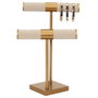 Home Deco Factory Porte-bijoux double beige-doré