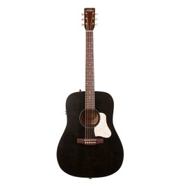 A&L Americana Faded Black Presys II - Guitare Dreadnought avec électronique Fishman et accordeur intégré