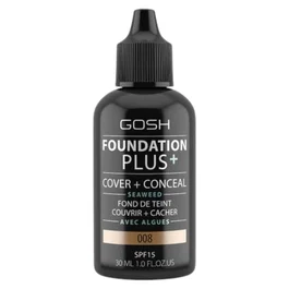 Gosh Foundation Plus+, Cover & Conceal - 008 Miel - 30 ml