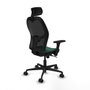 Piqueras y Crespo Chaise de Bureau avec Appui-tête Jorquera 3D036N2 Vert