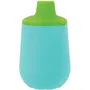 Nuby - Tasse d'apprentissage en silicone de 120 ml - Pour bébé dès 6 mois - Bec anti-goutte, base lestée antidérapante - Multicolore