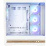 Zalman P40 NAMU - Boîtier PC moyen tour ATX blanc - 4 ventilateurs A-RGB 120 mm, verre trempé, port USB Type-C
