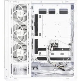Zalman P40 NAMU - Boîtier PC moyen tour ATX blanc - 4 ventilateurs A-RGB 120 mm, verre trempé, port USB Type-C