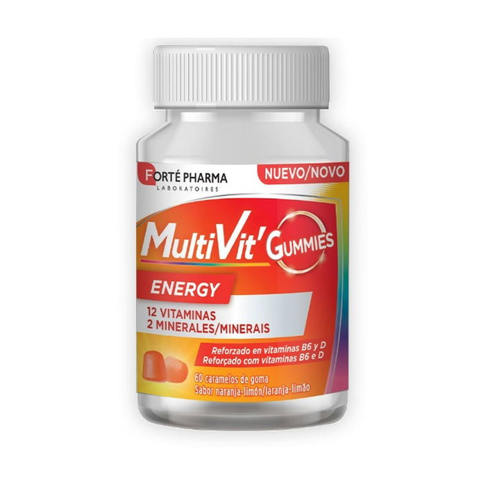 Forté Pharma Multivit Energy Gummies Orange-Citron 60 unités