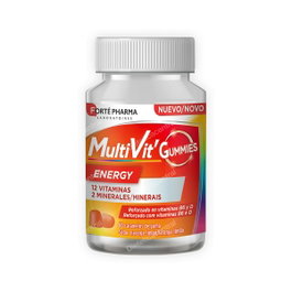 Forté Pharma MULTIVIT ENERGY Gummies 60 Unités Orange Citron
